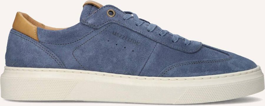 Mazzeltov Heren Lage sneakers Dublin Blauw Suède