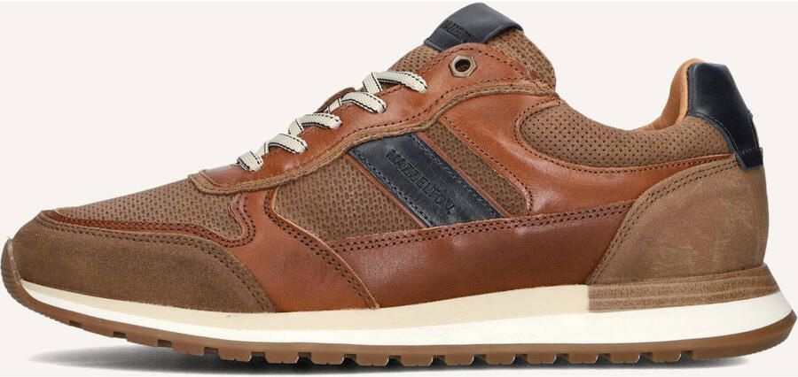 Mazzeltov Madrid Sneakers Leer Heren Bruin - Foto 6