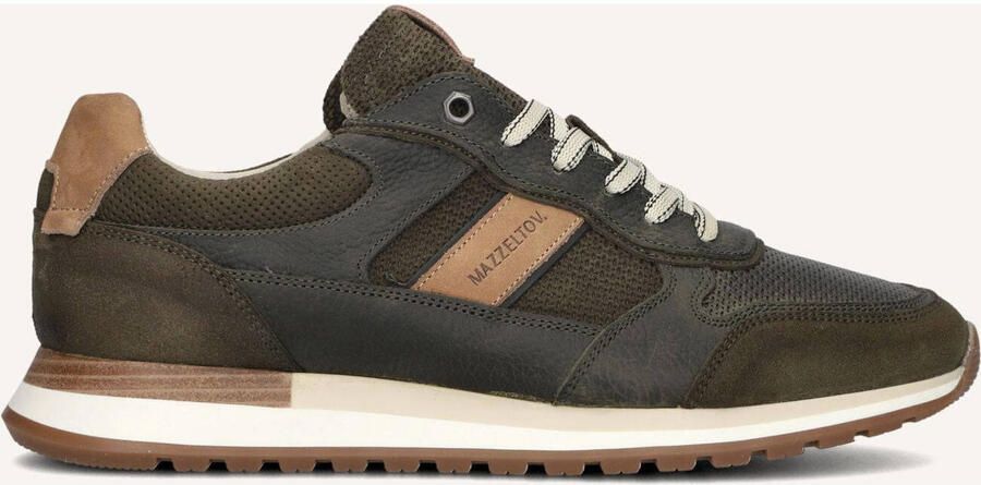 Mazzeltov Groene Nubuck Madrid Sneakers voor Heren