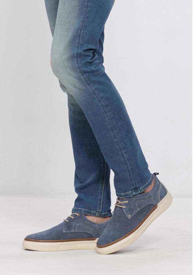 Mazzeltov Heren Lage sneakers Rome Blauw Suède