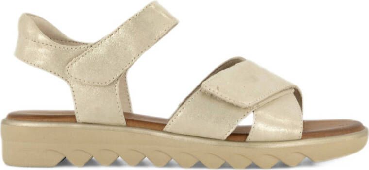 Medicus comfort leren sandalen goud