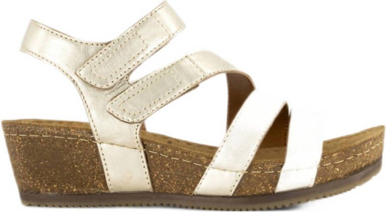 Medicus comfort leren sandalen goud
