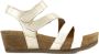 Medicus comfort leren sandalen goud - Thumbnail 1