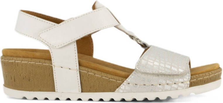 Medicus comfort leren sandalen zilver