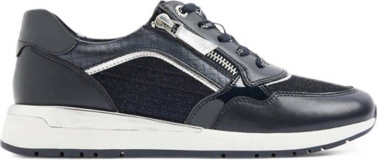 Medicus Donkerblauwe leren comfort sneaker