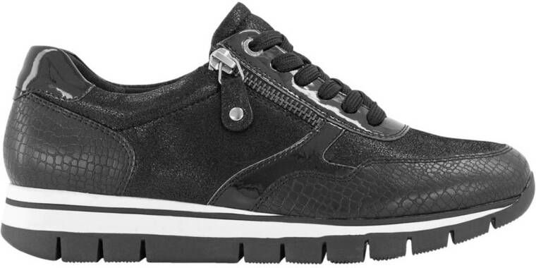 Medicus comfort leren sneakers zwart