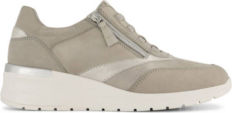 Medicus comfortl leren sneakers taupe