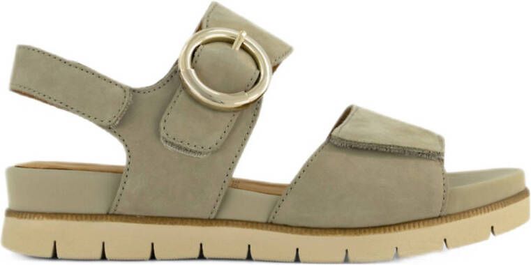 Medicus leren sandalen groen