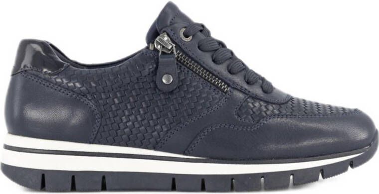 Medicus leren sneakers donkerblauw