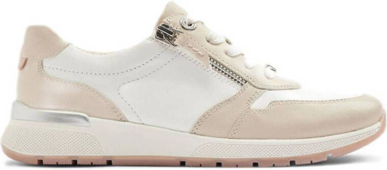 Medicus leren sneakers wit beige