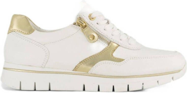 Medicus leren sneakers wit goud