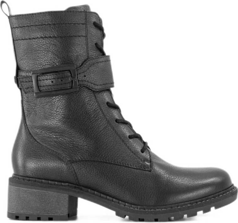 Medicus leren veterboots zwart