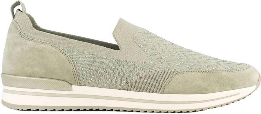 Medicus comfort instappers met strass lichtgroen