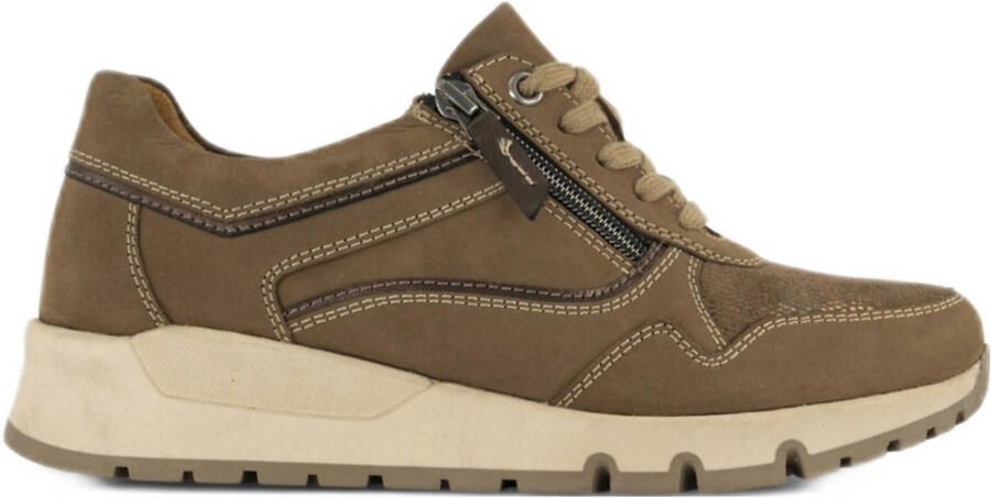 Medicus comfort leren sneakers taupe