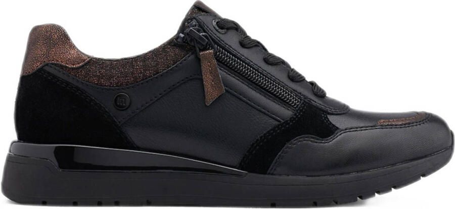 Medicus comfort leren sneakers zwart