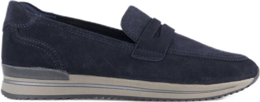 Medicus comfort suède instappers donkerblauw