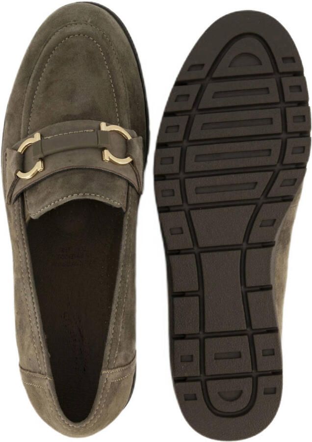 Medicus comfort suède instappers kaki - Foto 3