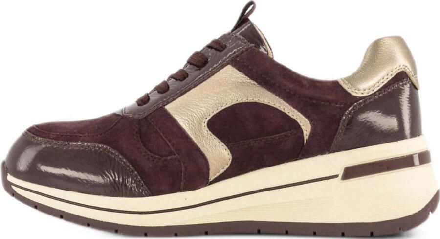 Medicus comfort suède sneakers bordeaux goud - Foto 3