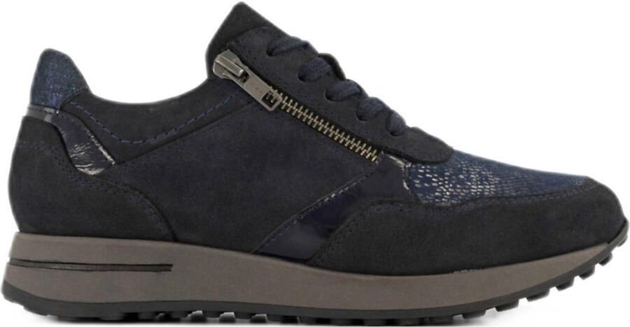 Medicus comfort suède sneakers donkerblauw