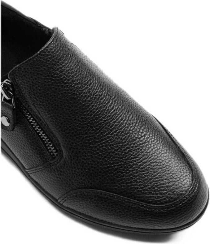 Medicus Zwarte leren comfort instapper