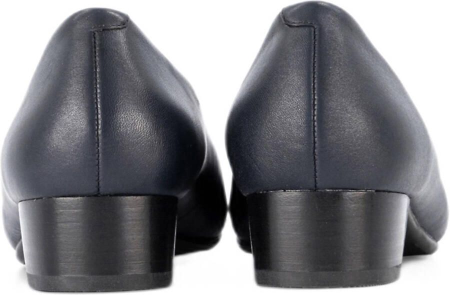 Medicus leren pumps met lage hak donkerblauw - Foto 2