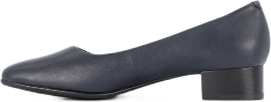 Medicus leren pumps met lage hak donkerblauw - Foto 3