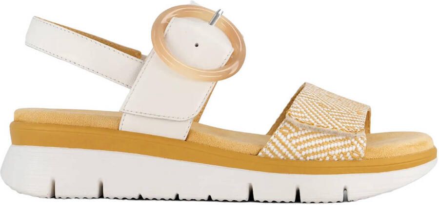 Medicus leren sandalen wit beige
