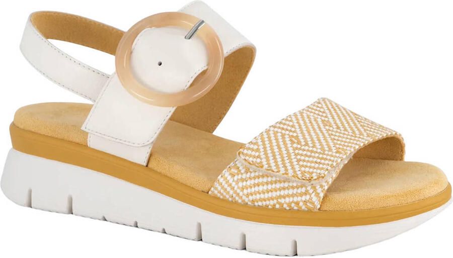 Medicus leren sandalen wit beige - Foto 3