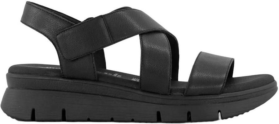Medicus leren sandalen zwart