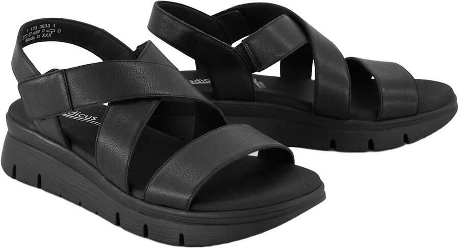 Medicus leren sandalen zwart - Foto 3