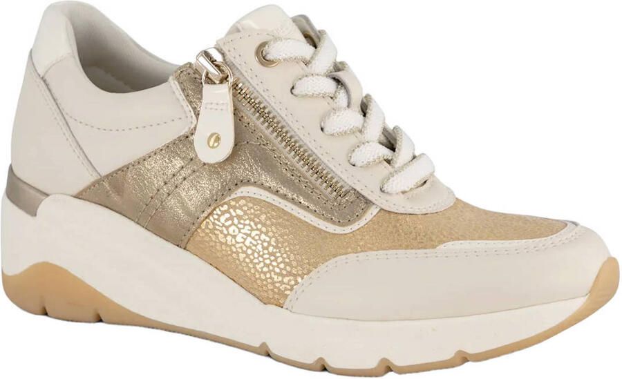 Medicus leren sneakers beige goud - Foto 3