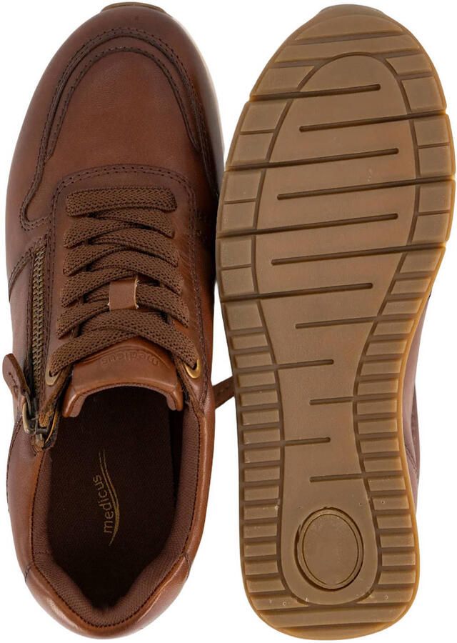 Medicus leren sneakers cognac - Foto 2