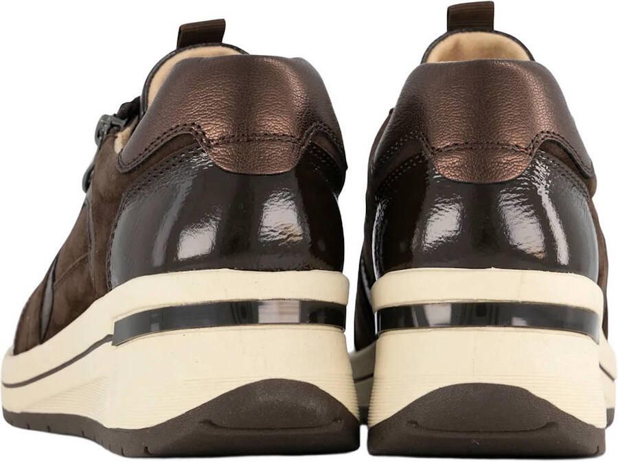 Medicus leren sneakers met sleehak bruin - Foto 2