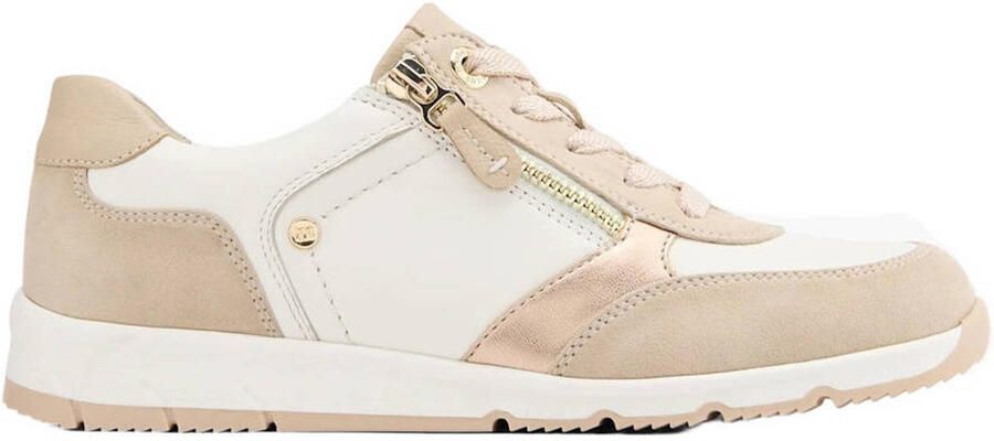 Medicus leren sneakers wit beige