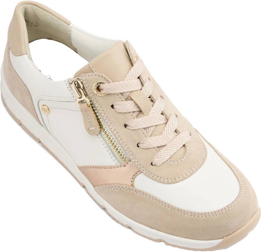 Medicus leren sneakers wit beige - Foto 2