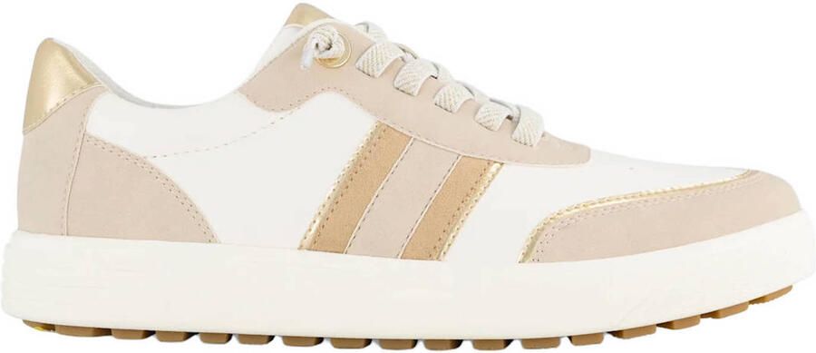 Medicus leren sneakers wit beige