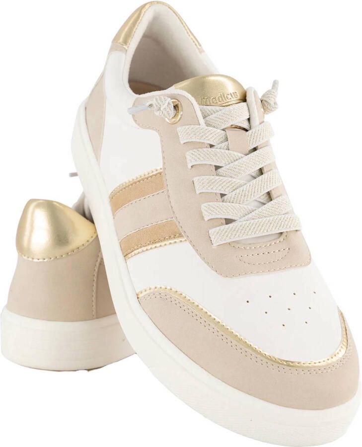 Medicus leren sneakers wit beige - Foto 2