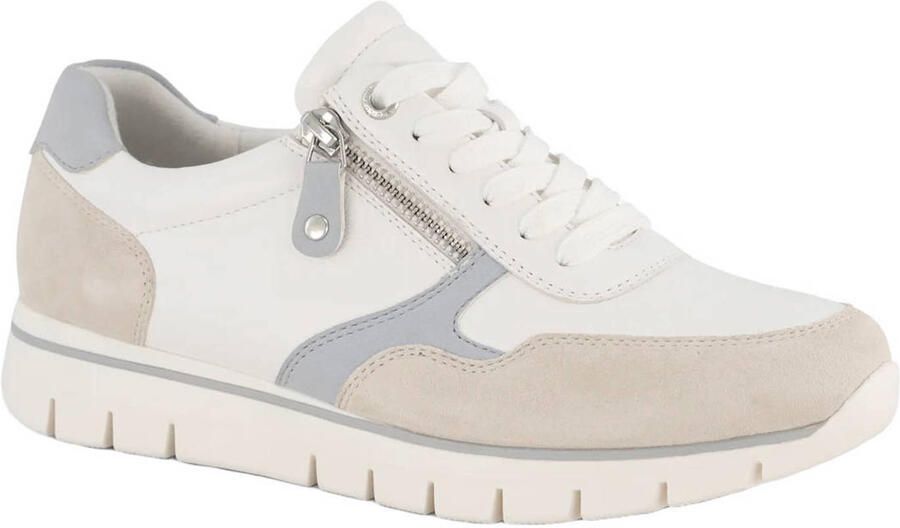 Medicus leren sneakers wit beige blauw - Foto 3