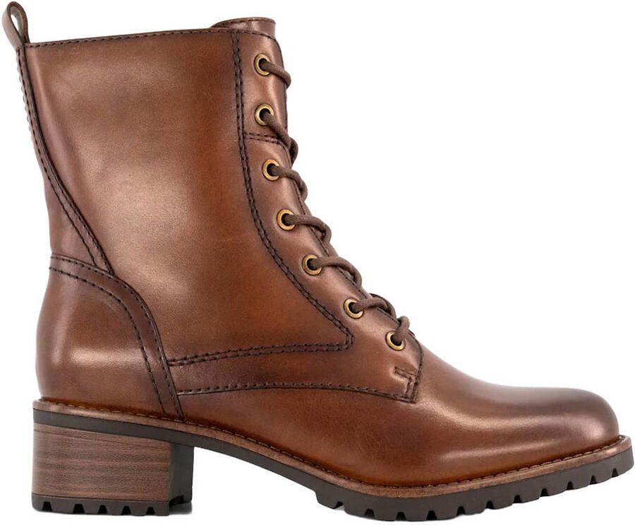 Medicus leren veterboots cognac