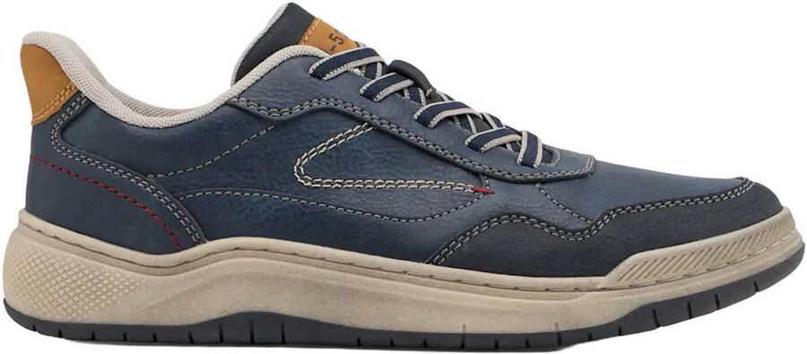 Memphis One imitatieleren sneakers blauw