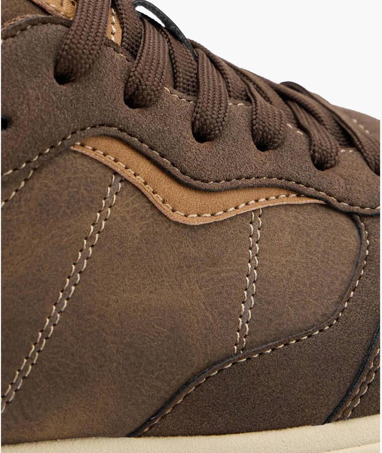 Memphis One imitatieleren sneakers bruin - Foto 2