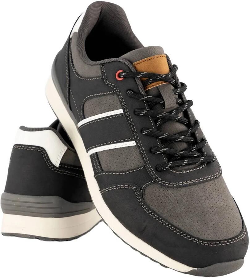 Memphis One imitatieleren sneakers grijs - Foto 2