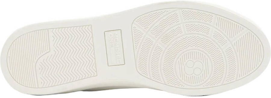 Memphis One imitatieleren sneakers wit - Foto 3