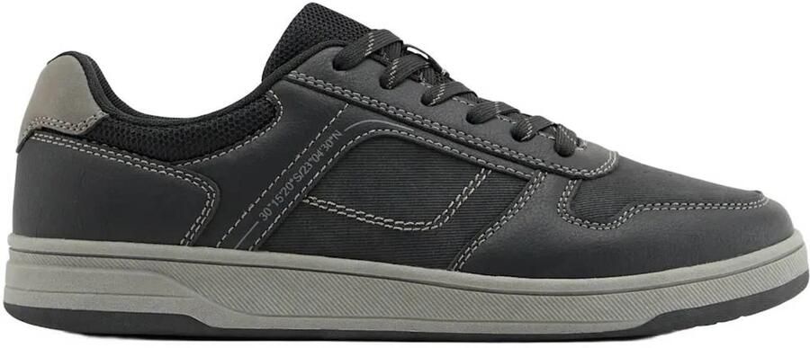 Memphis One imitatieleren sneakers zwart