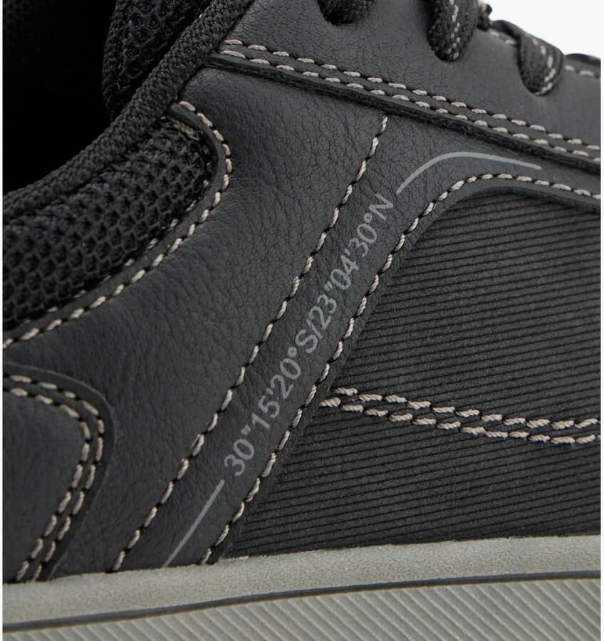 Memphis One imitatieleren sneakers zwart - Foto 2