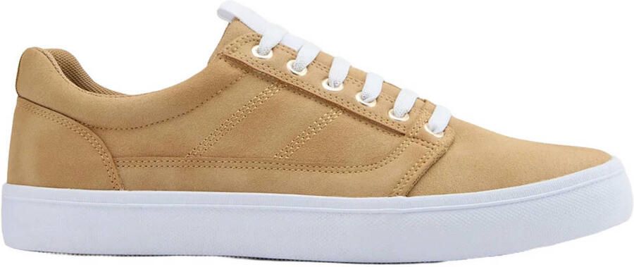 Memphis One leren sneakers camel
