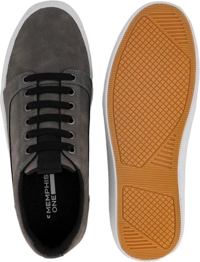 Memphis One leren sneakers grijs - Foto 2