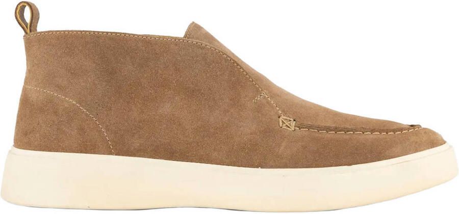 Memphis One suède enkelboots cognac