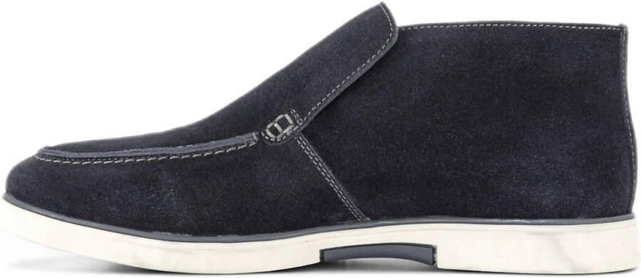 Memphis One suède enkelboots donkerblauw - Foto 2