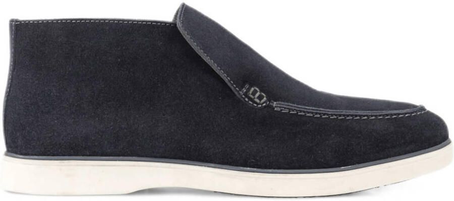 Memphis One suède enkelboots donkerblauw